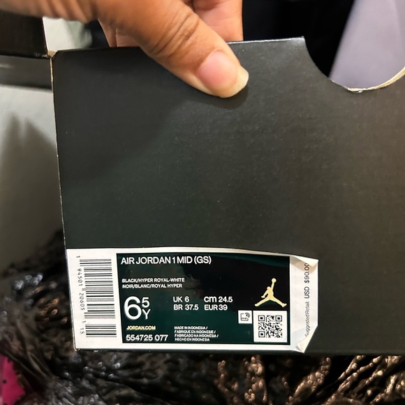 Blue jordan 1 mid - Picture 2 of 2